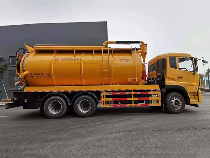 國六東風天龍后八輪22方清洗吸污車